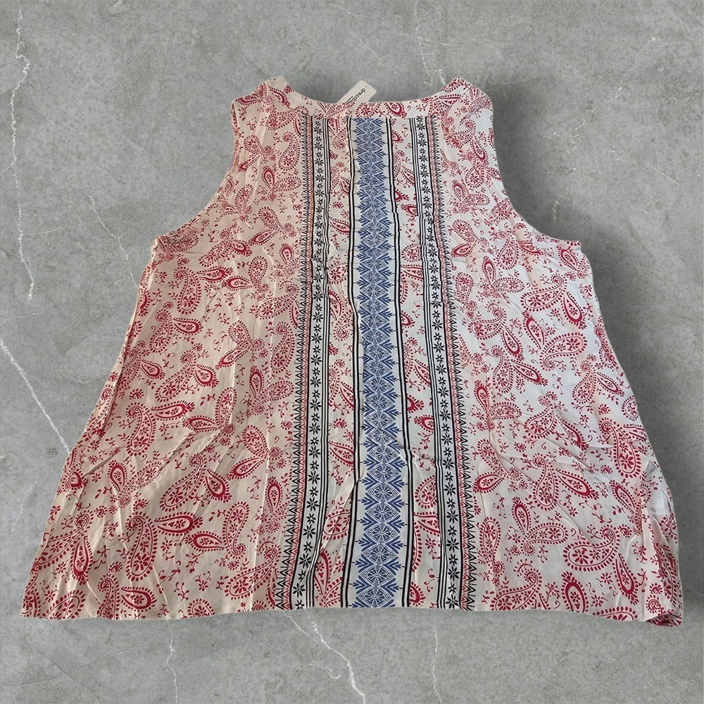 Women's Tunic Sleeveless Blouse Patriotic 3X Red White Blue NWT - Picture 7 of 16